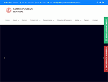 Tablet Screenshot of cosmopolitanhospitals.in